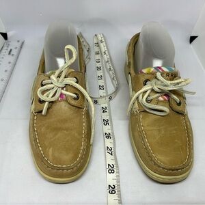 Sperry Tan Leather Top Sider Boat Shoes Women's 7M